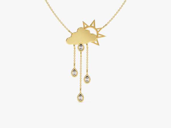 Rain Cloud Necklace