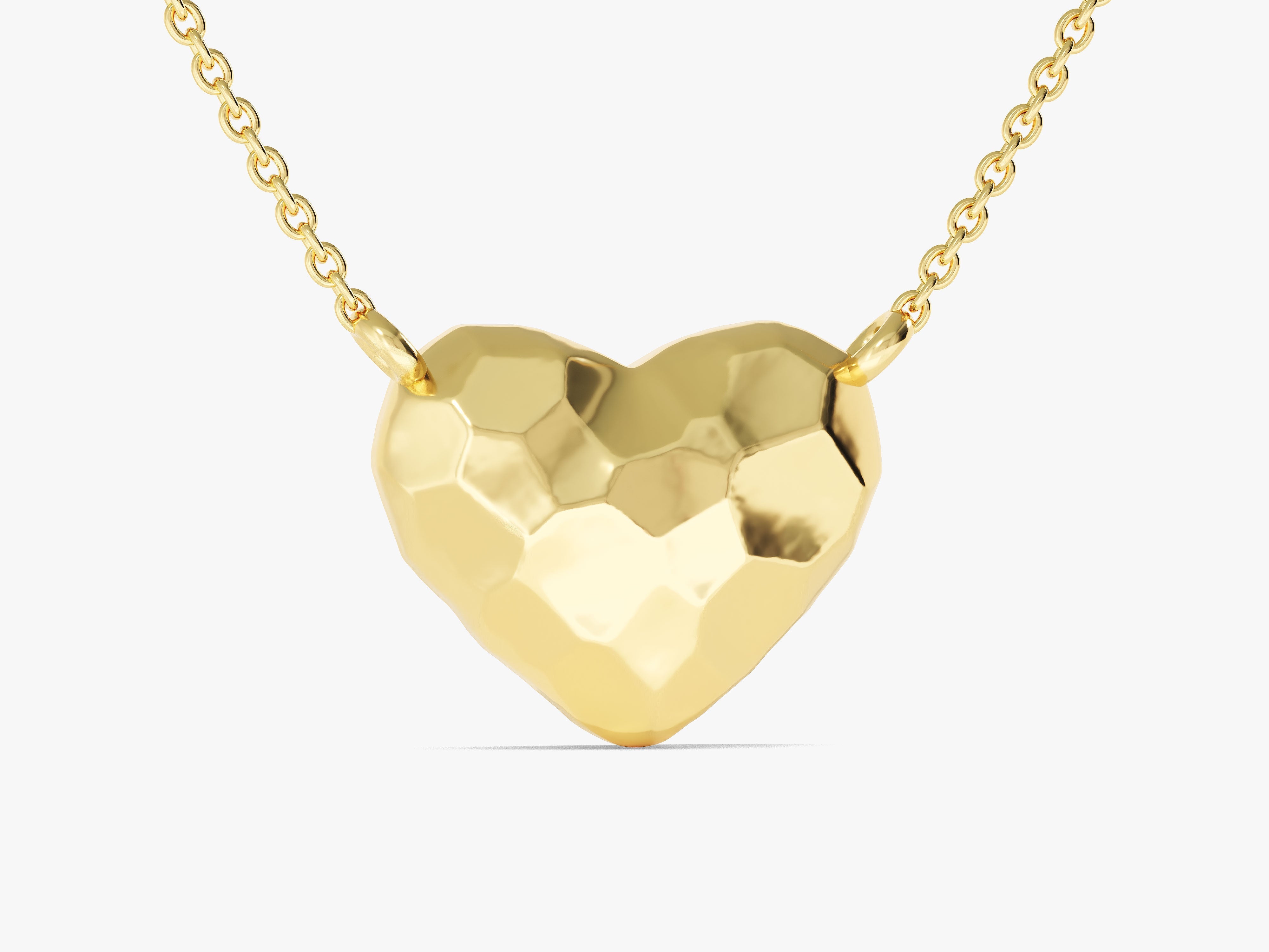 Hammered Heart Necklace