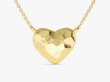 Hammered Heart Necklace