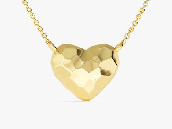 Hammered Heart Necklace