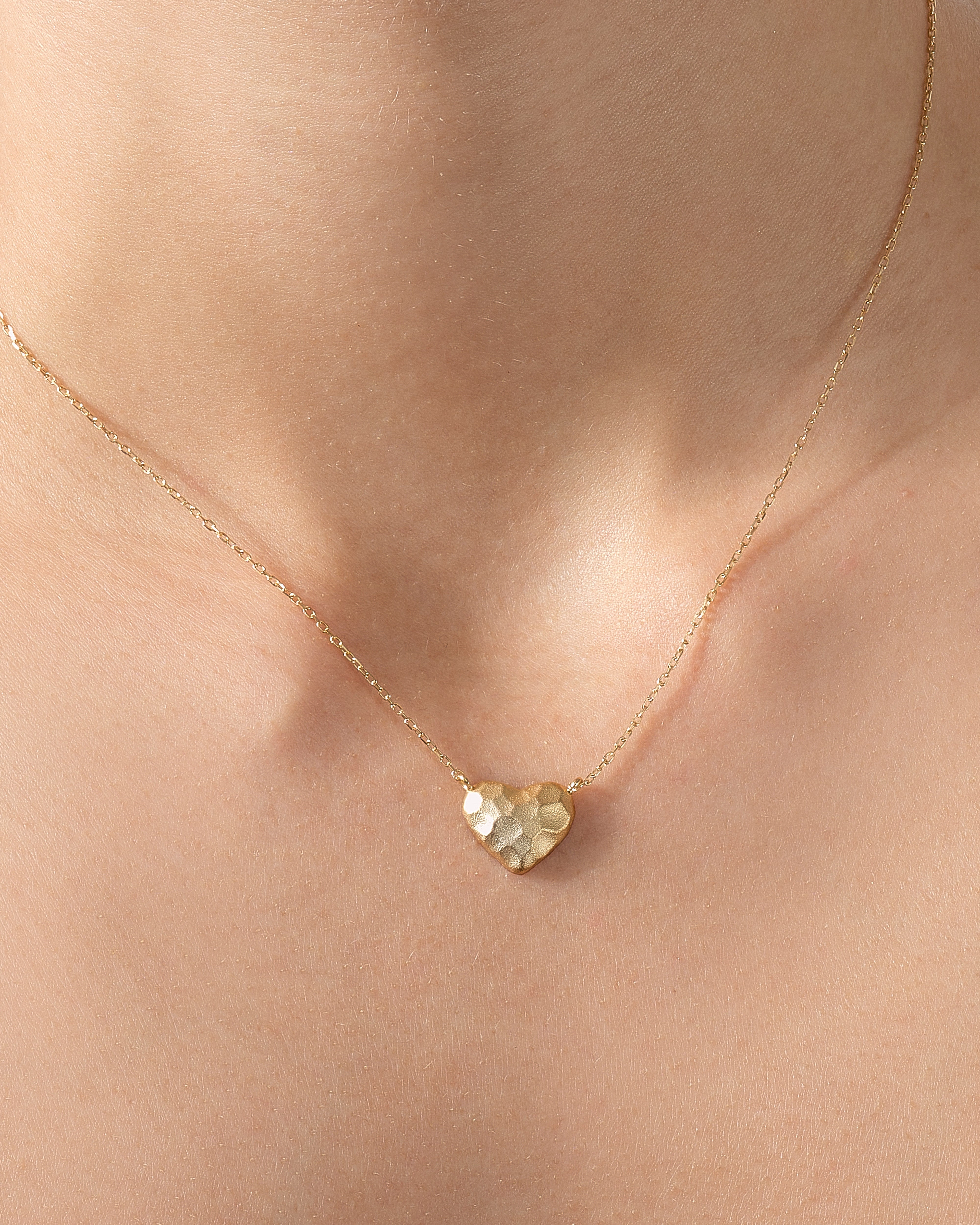 Hammered Heart Necklace