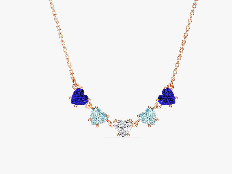 Heart Birthstone Necklace