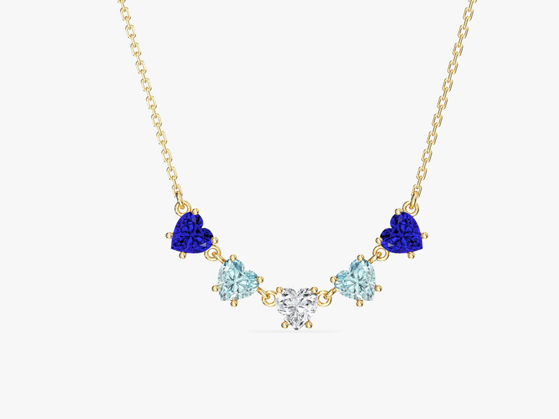 Heart Birthstone Necklace