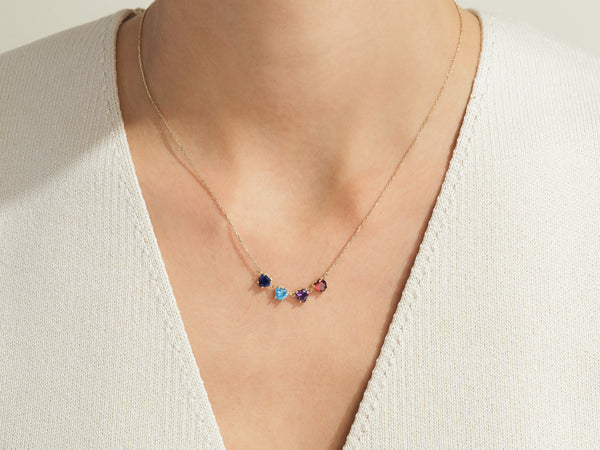 Heart Birthstone Necklace