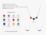 Heart Birthstone Necklace