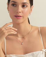1.30 mm Bezel Lab Diamond Tennis Necklace