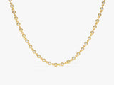1.70 mm Bezel Moissanite Tennis Necklace