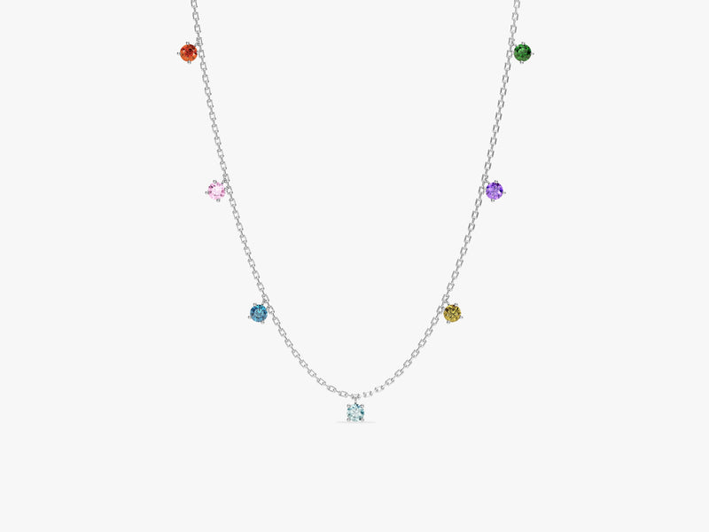 Drop Birthstone Necklace