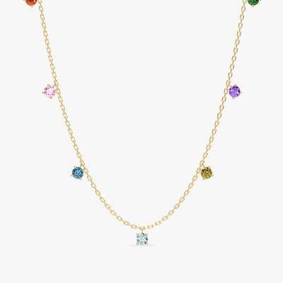 Drop Birthstone Necklace