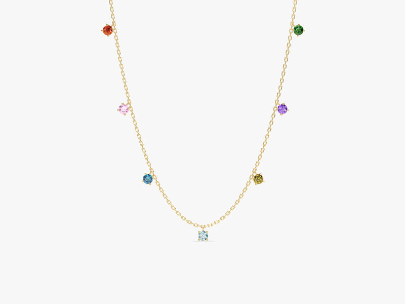 Drop Birthstone Necklace