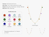 Drop Birthstone Necklace