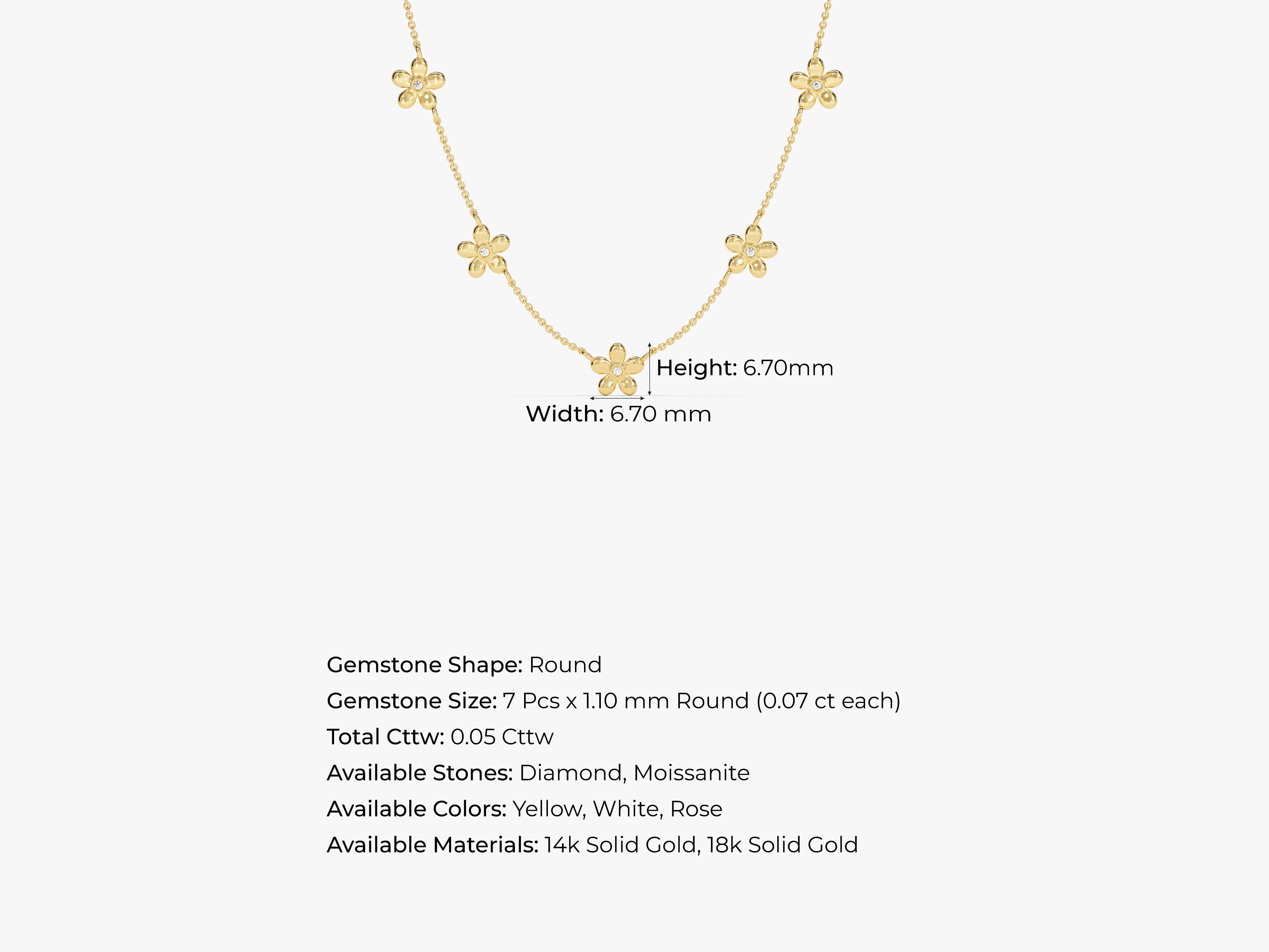 Flower Station Necklace