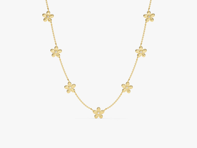 Flower Station Necklace