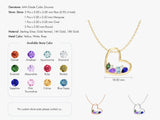 Cluster Birthstone Necklace