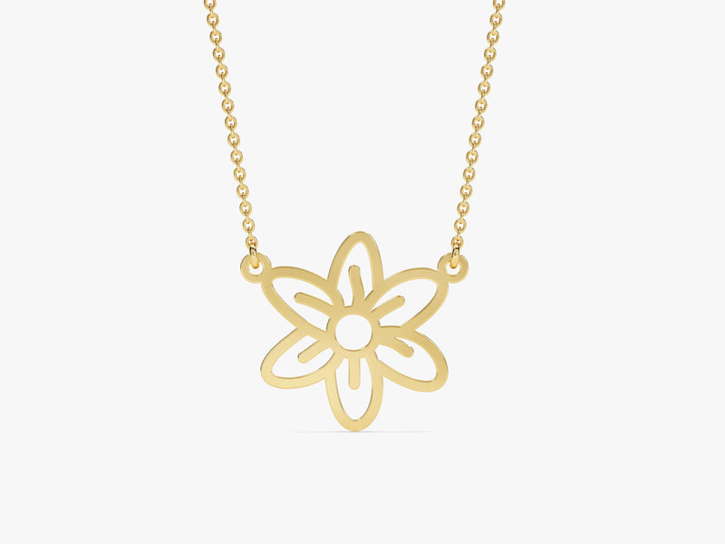Plain Birthflower Necklace