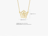 Plain Birthflower Necklace