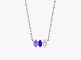 Oval Birthstone Necklace
