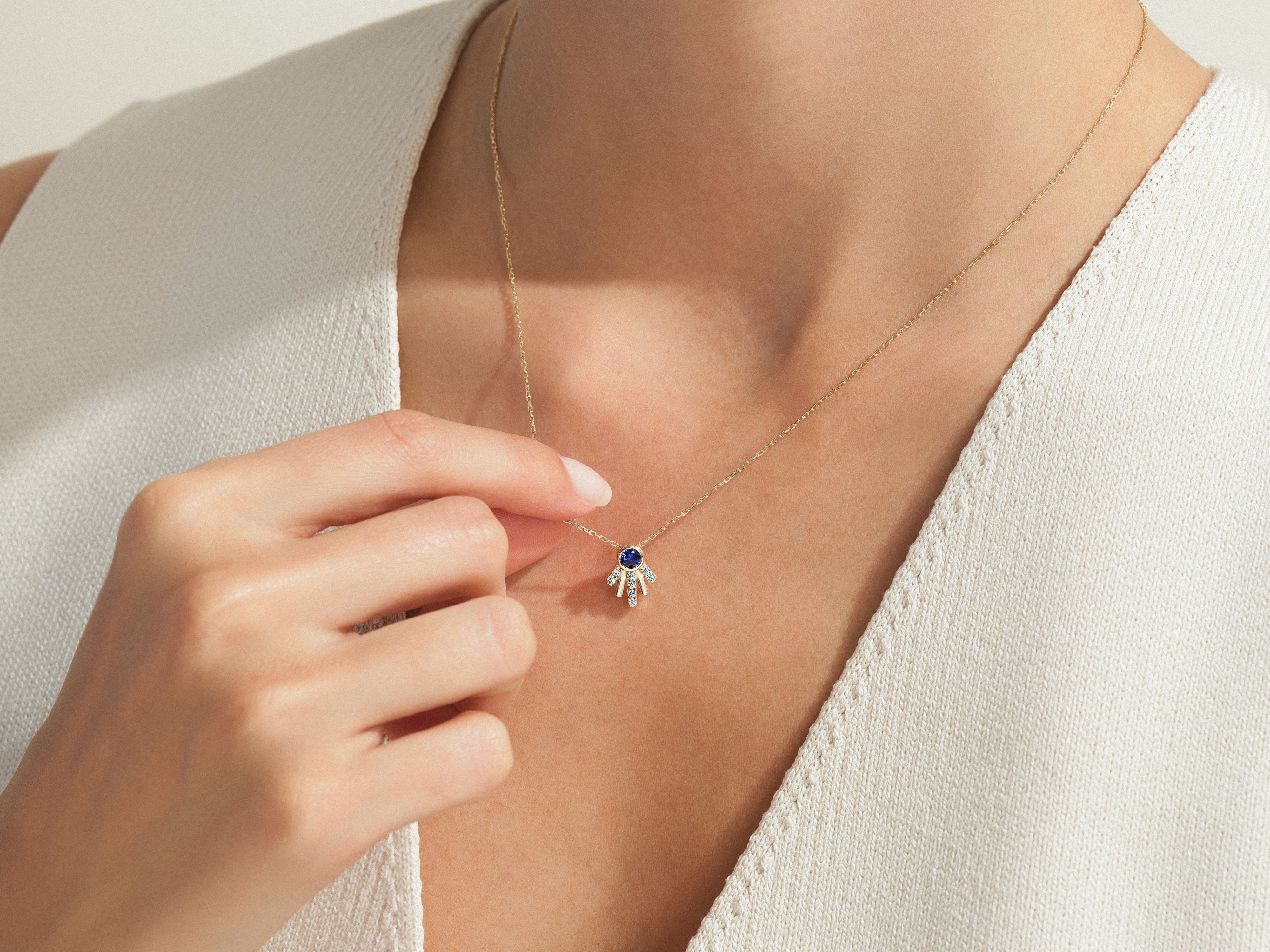 Sunrise Birthstone Necklace