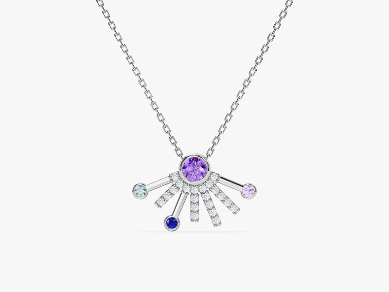 Aurora Birthstone Necklace