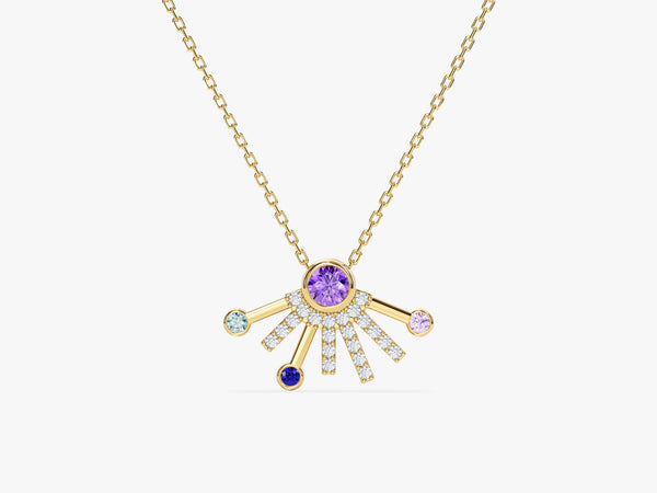 Aurora Birthstone Necklace