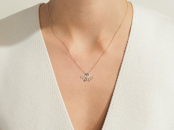 Aurora Birthstone Necklace