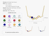 Flowing Star Birthstone Necklace