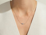Flowing Star Birthstone Necklace