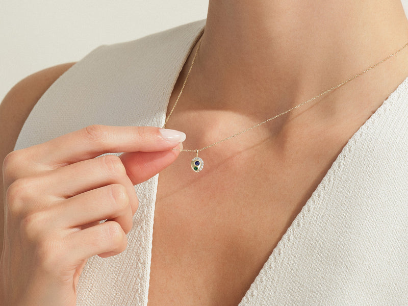 Duo Birthstone Necklace