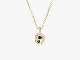 Duo Birthstone Necklace