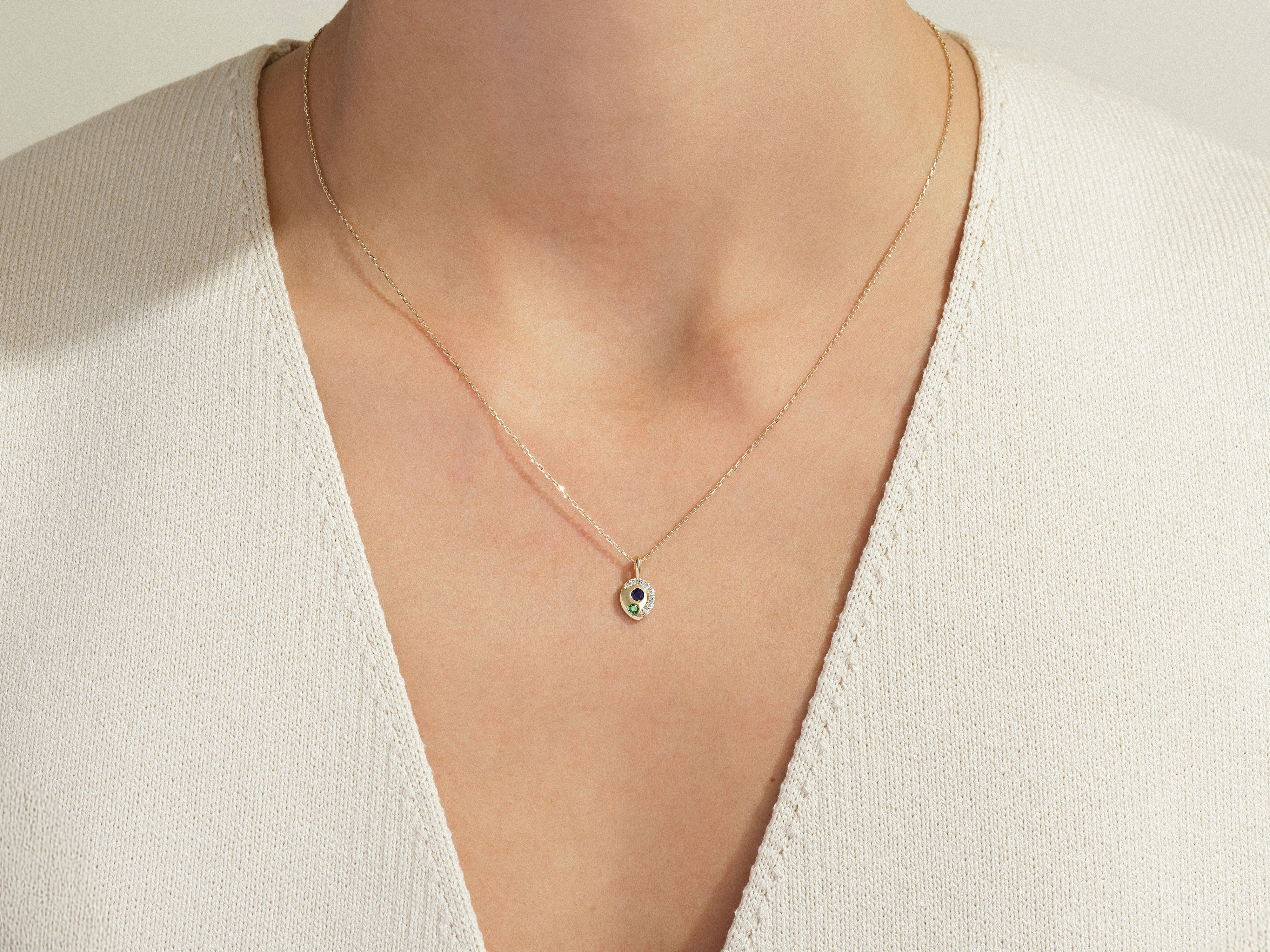 Duo Birthstone Necklace