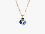 Triple Birthstone Necklace