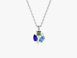Triple Birthstone Necklace