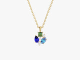 Triple Birthstone Necklace