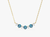 Birthstone Trio Prong Necklace