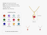 Single Stone Birthstone Pendant Necklace