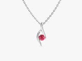 Single Stone Birthstone Pendant Necklace