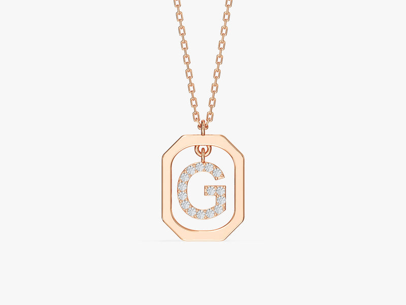 Initial Frame Necklace