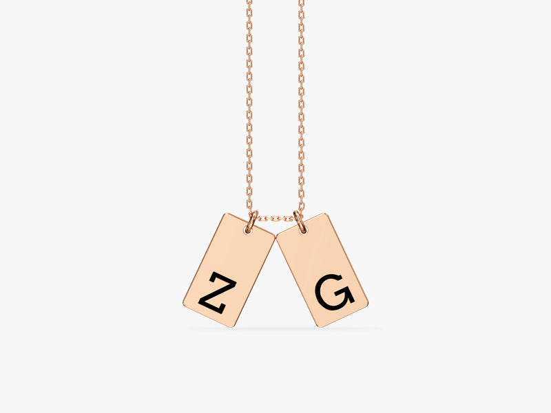 Initial Tag Necklace