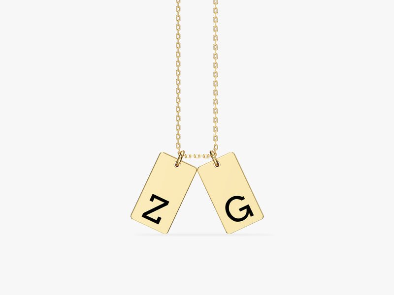 Initial Tag Necklace