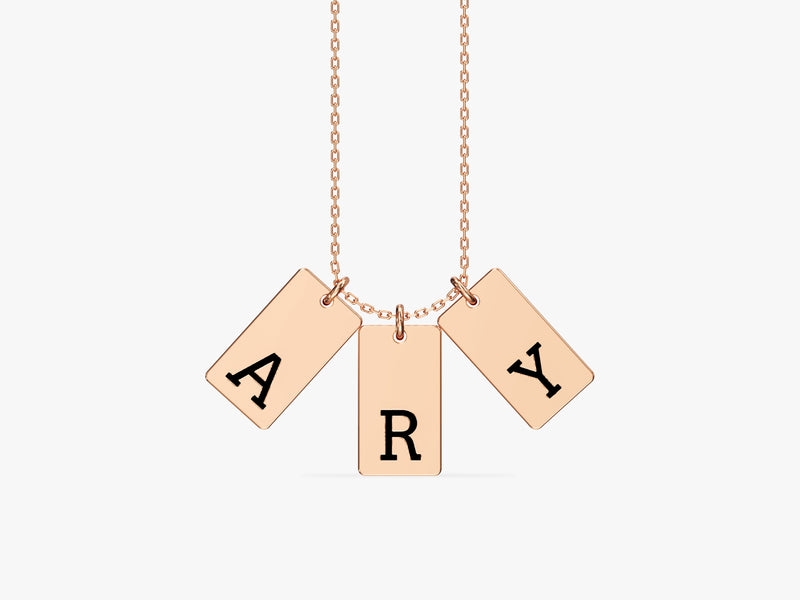 Initial Tag Necklace