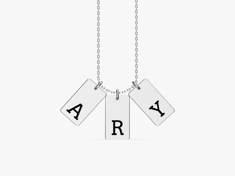 Initial Tag Necklace
