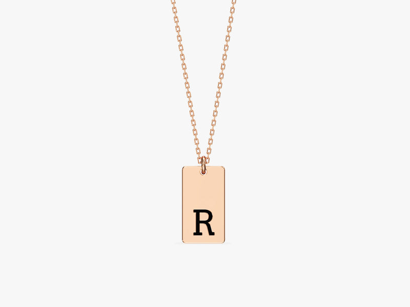 Initial Tag Necklace