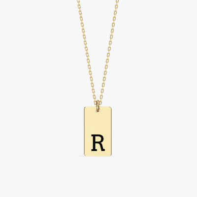 Initial Tag Necklace