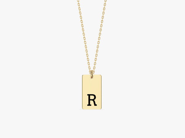 Initial Tag Necklace