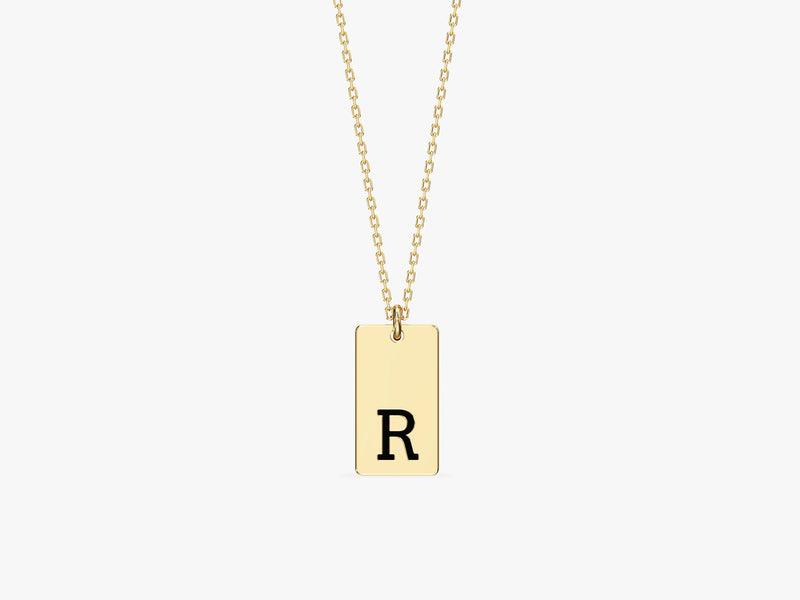 Initial Tag Necklace