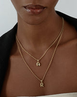 Bubble Initial Necklace