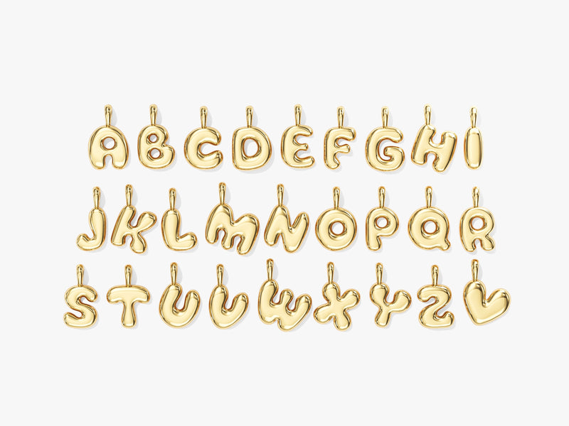 Initial Birthstone Charm Necklace