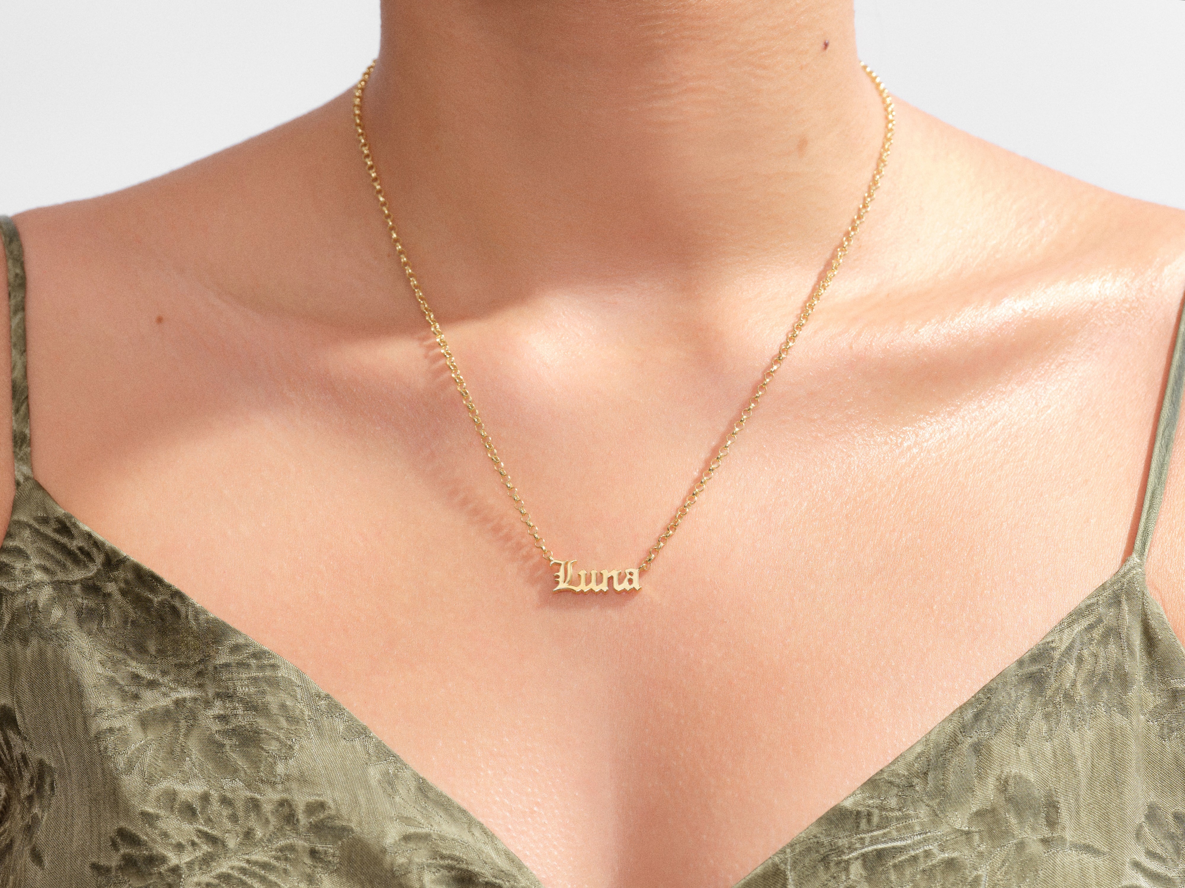 Personalized Rolo Name Necklace
