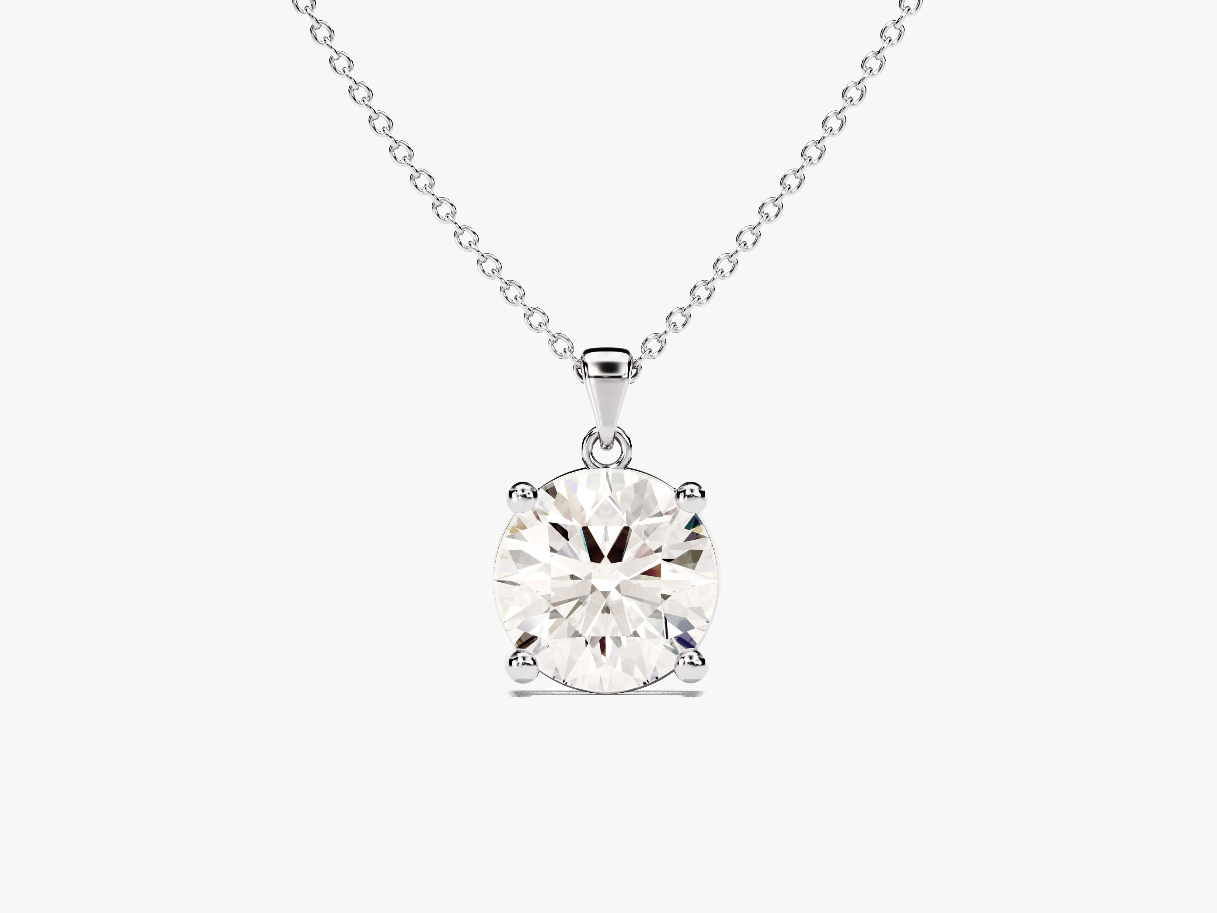 Round Cut Solitaire Pendant (1.50 CT)