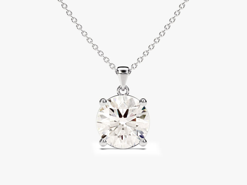 Prong Set Round Cut Solitaire Pendant (1.50 CT)